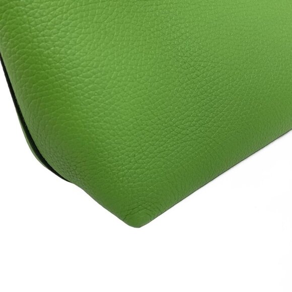 Auth HERMES Cabasserie 31 - Vert Yucca Taurillon Clemence B Tote Bag - Picture 13 of 16